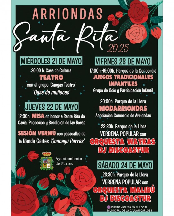 Santa Rita 2025 en Arriondas: cuatro días de cultura, tradición y verbena - Concejo de Parres