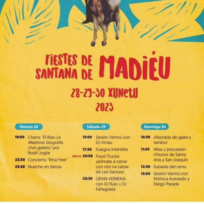 Fiestas de Santa Ana 2023 en Madiedo - Cabranes - Concejo de Cabranes