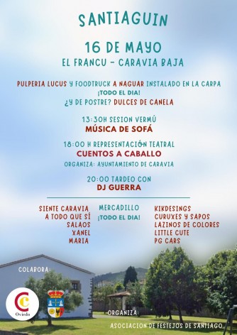 Caravia Baja celebra Santiaguín el 16 de mayo con música, teatro y mercadillo