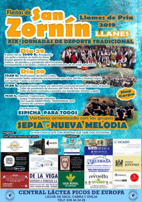 Fiestas de San Zornín en Llames de Pría - Concejo de Llanes
