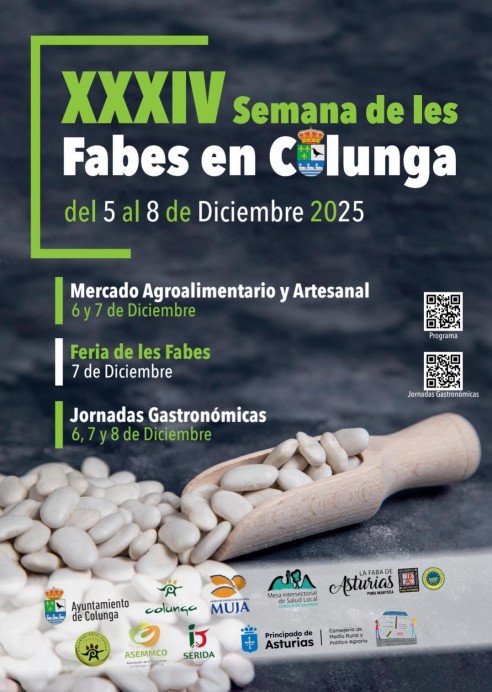 XXXIV Semana de les Fabes de Colunga 2025: gastronomía, tradición y actividades para toda la familia - Concejo de Colunga