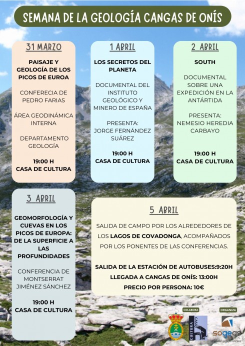 Cangas de Onís celebra la Semana de la Geología con conferencias, documentales y una excursión a los Lagos de Covadonga - Concejo de Cangas de Onís
