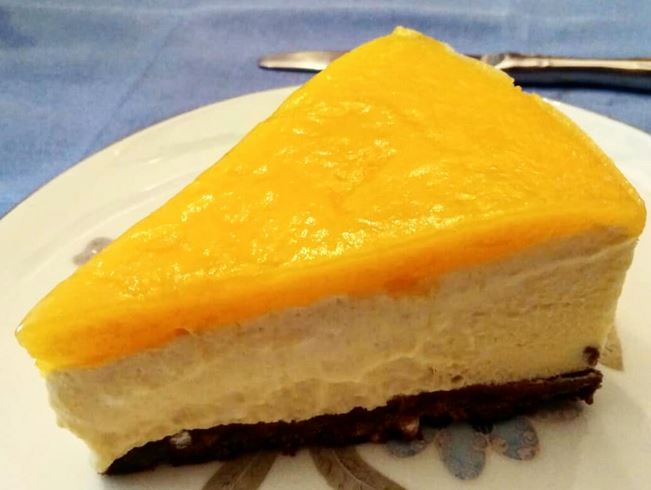 Semifrío de mango con yogur - Les recetines