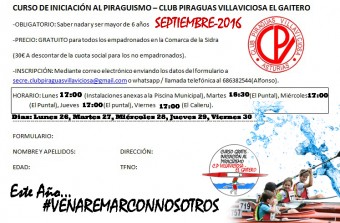 ULTIMA OPORTUNIDAD DE APRENDER A REMAR GRATIS - Comarca de la Sidra