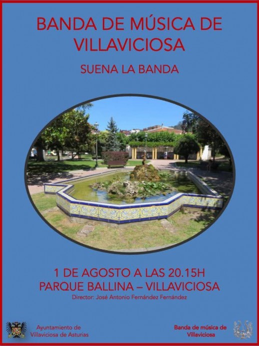 El concierto de verano ‘Suena la Banda’ vuelve al Parque Ballina de la mano de la Banda de Música de Villaviciosa - Concejo de Villaviciosa