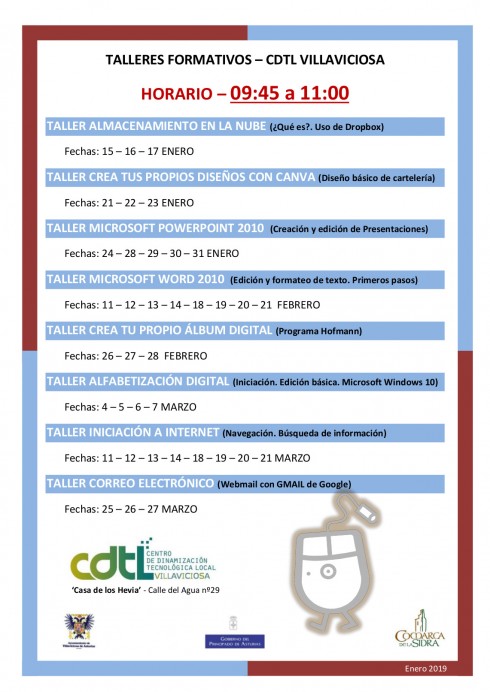 Talleres telecentro Villaviciosa - Concejo de Villaviciosa