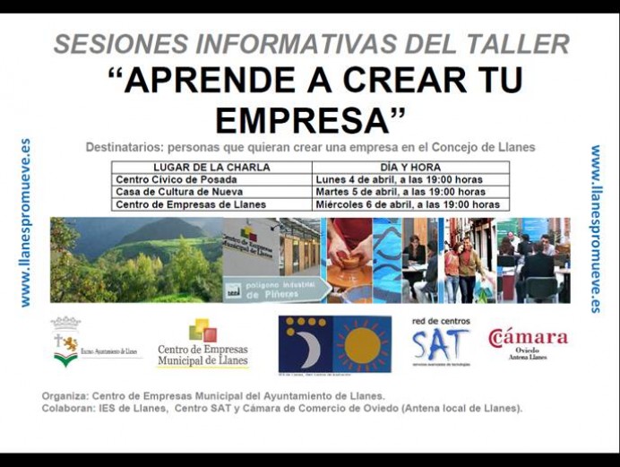 Charlas Taller de Emprendedores - Concejo de Llanes