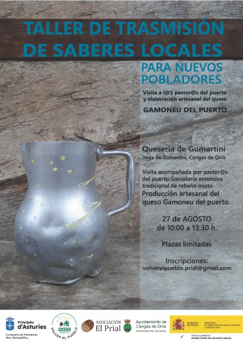 Taller de transmisión de saberes locales sobre el Gamoneu del Puerto en Cangas de Onís - Concejo de Cangas de Onís
