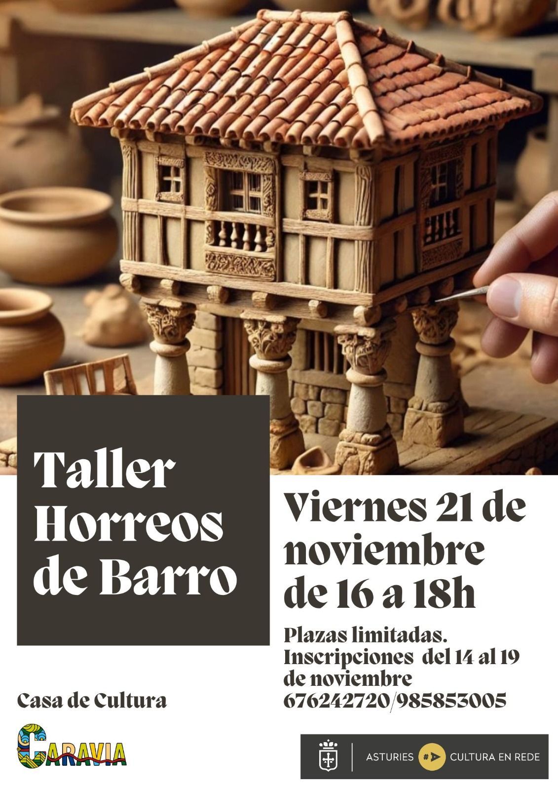 Caravia invita a un taller creativo de hórreos de barro el 21 de noviembre - Concejo de Caravia