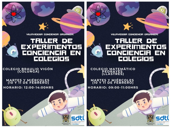 Taller de experimentos científicos en colegios de Colunga y Llastres por el 11F - Concejo de Colunga