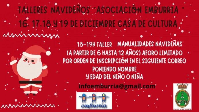 Talleres Navideños de la Asociación Emburria en la Casa de Cultura de Cangas de Onís - Concejo de Cangas de Onís