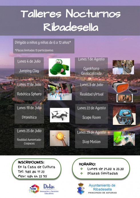 Comienzan los Talleres Nocturnos en Ribadesella  - Concejo de Ribadesella