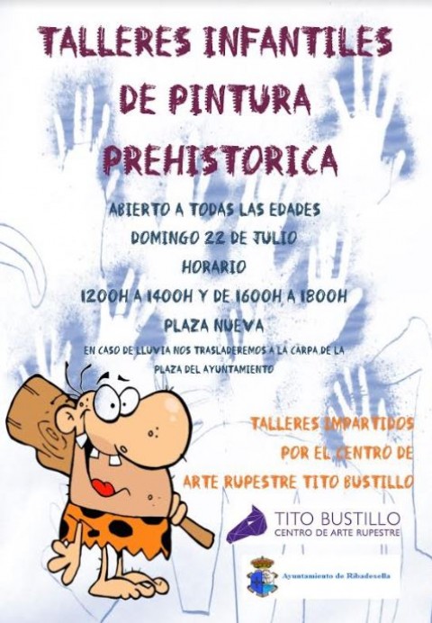Taller de pintura prehistórica en Ribadesella - Concejo de Ribadesella