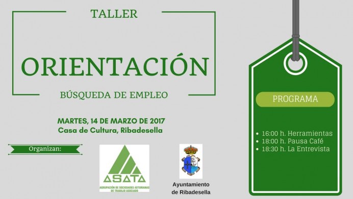 Taller de orientación y búsqueda de empleo - Concejo de Ribadesella
