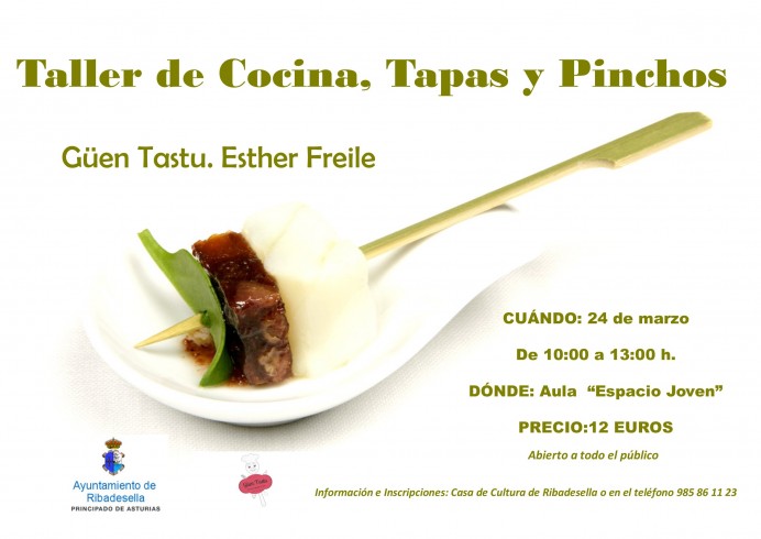 Taller de Cocina, Tapas y Pinchos - Concejo de Ribadesella