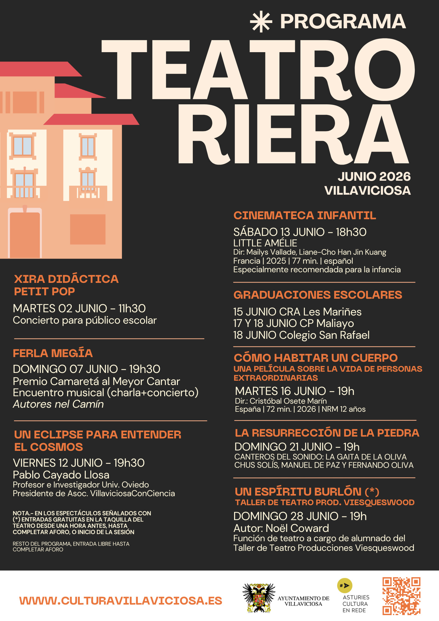 Música, cine, ciencia y teatro protagonizan el junio cultural de Villaviciosa - Concejo de Villaviciosa