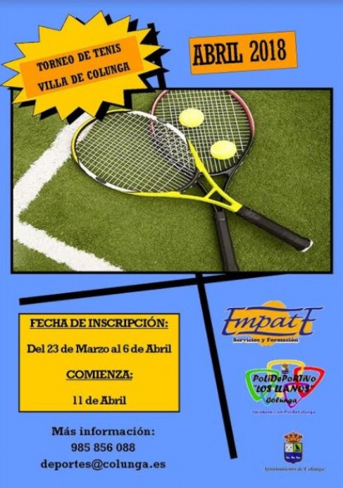 Torneo de Tenis Villa de Colunga 2018 - Concejo de Colunga