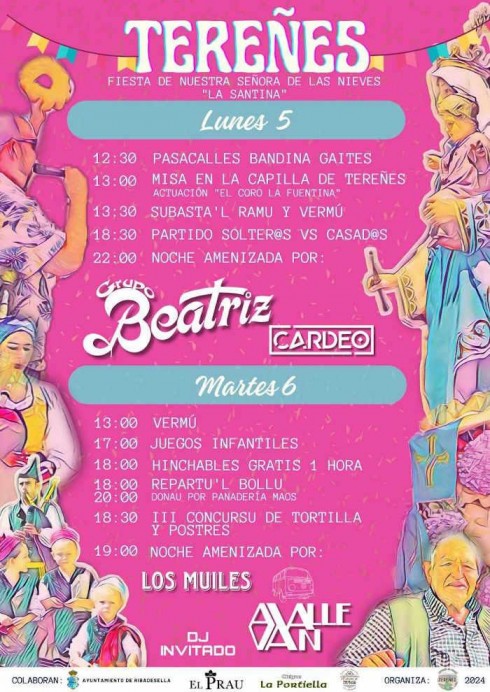 Fiesta de Nuestra Señora de las Nieves La Santina en Tereñes, Ribadesella - Concejo de Ribadesella