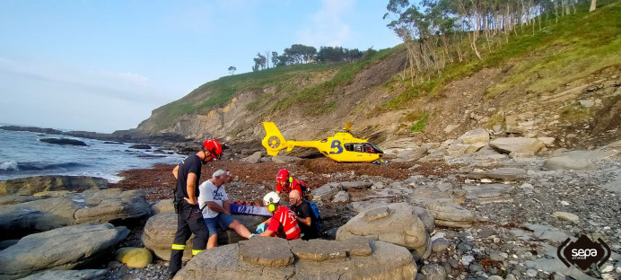 Rescate en los acantilados de Tereñes - Concejo de Ribadesella