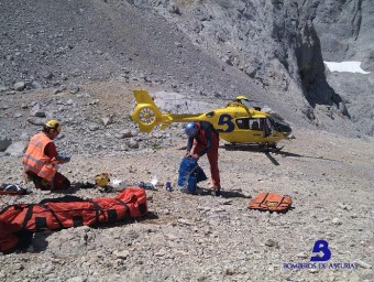 Rescate de montaña en Torrecerredo - Concejo de Cabrales