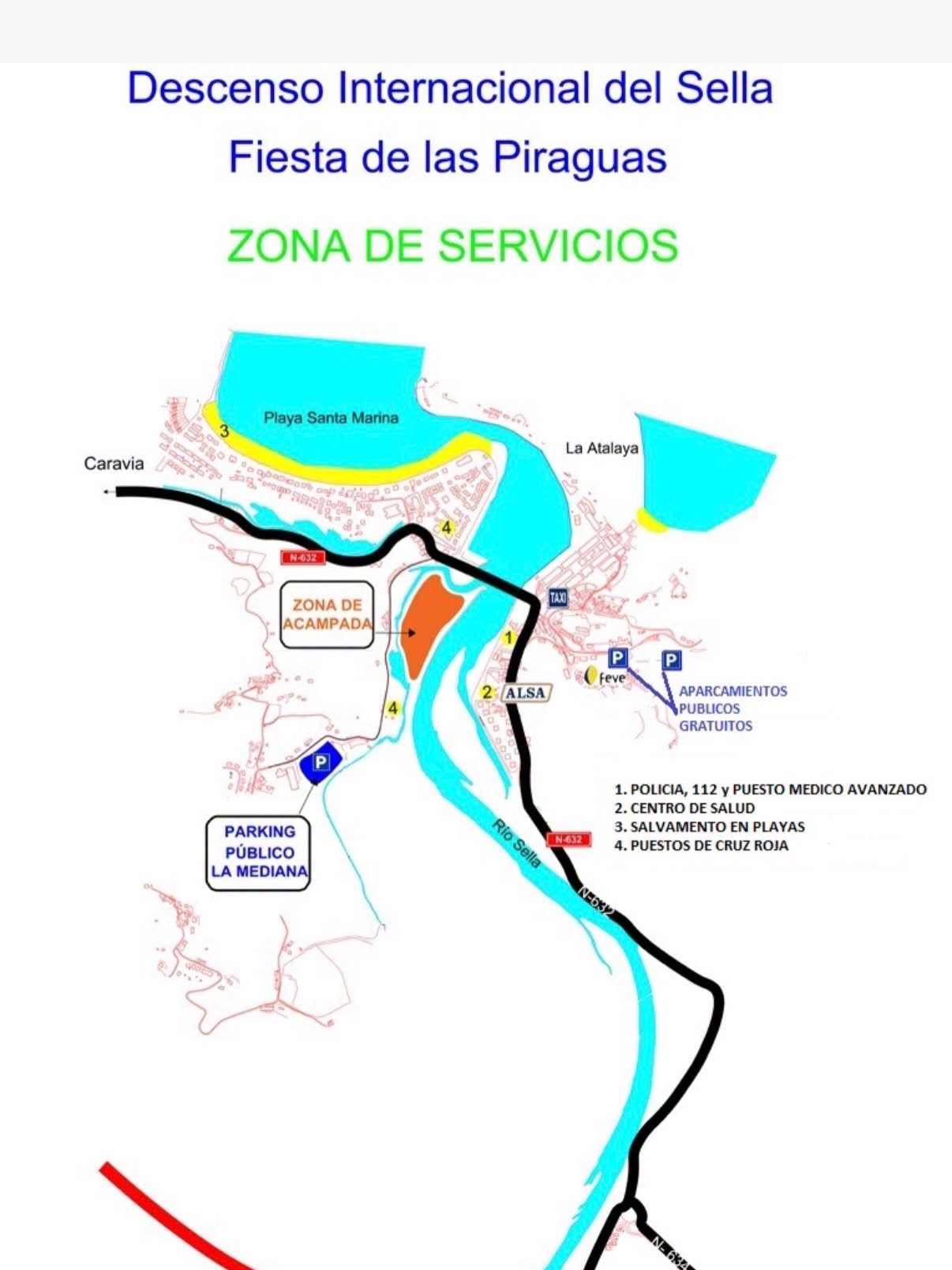 Todo lo que debes saber sobre tráfico, aparcamientos y acampada para el Descenso del Sella 2026 - Concejo de Ribadesella