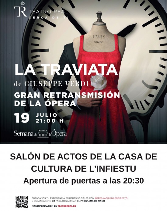 L’Infiestu se suma a la gran retransmisión de ‘La Traviata’ desde el Teatro Real este 19 de julio - Concejo de Piloña