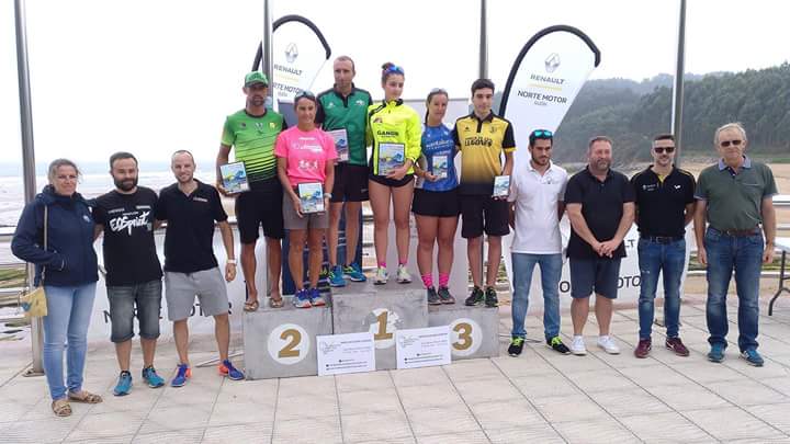Raquel Alzaga y Dani Bayón se imponen en el Triatlón Norte Motor Sprint Colunga - Concejo de Colunga