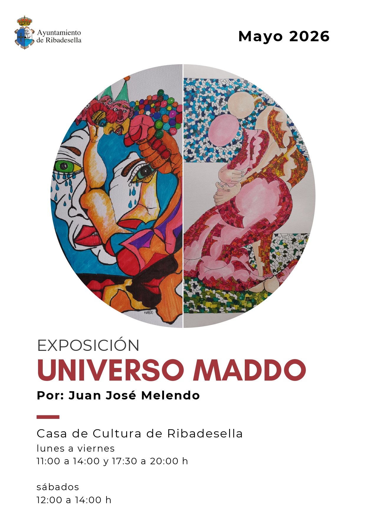 "Universo Maddo" llena de color y arte contemporáneo la Casa de Cultura de Ribadesella - Concejo de Ribadesella
