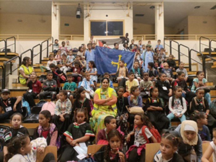 Llegada de los niños y niñas saharauis participantes en el programa ‘Vacaciones en Paz 2024’ - Asturias