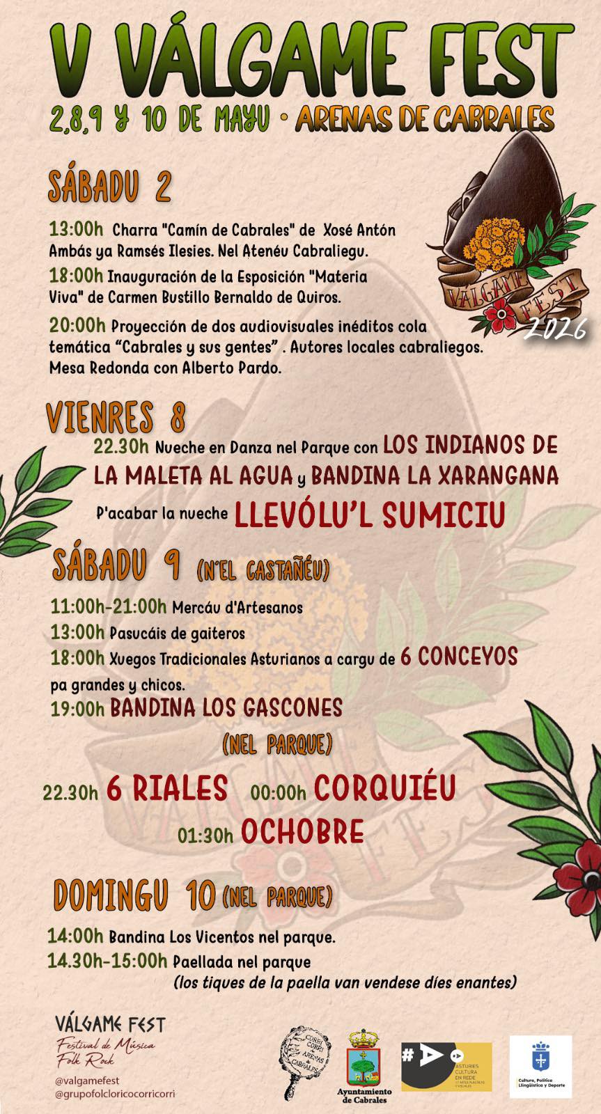 Válgame Fest 2026 en Cabrales - Concejo de Cabrales