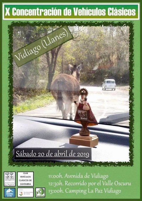 X Concentración de Vehículos Clásicos el 20 de abril en Vidiago - Concejo de Llanes