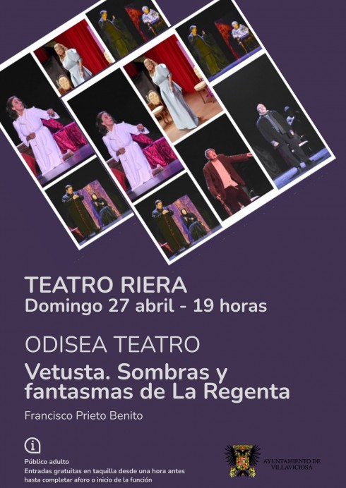 Odisea Teatro presenta una reinterpretación de La Regenta en el Teatro Riera - Concejo de Villaviciosa