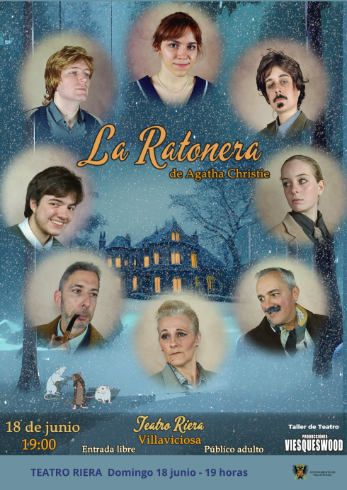 La Ratonera de Agatha Christie en el Teatro Riera - Concejo de Villaviciosa
