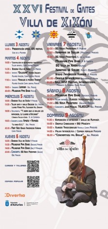 Gijón celebra del 3 al 9 de agosto la 26.ª edición del Festival Internacional de Gaites Villa de Xixón - Concejo de Gijón