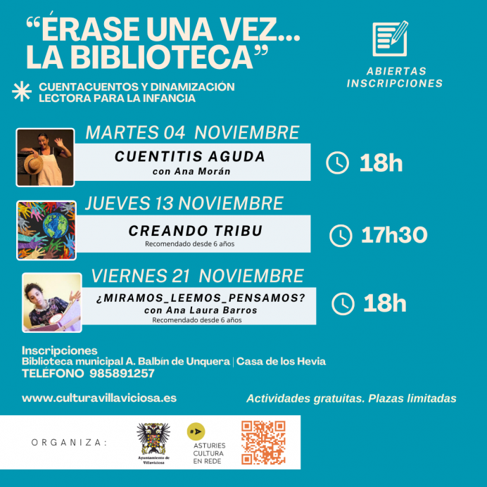 Villaviciosa lanza un nuevo programa cultural con actividades de animación lectora para la infancia - Concejo de Villaviciosa