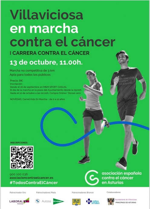 Presentación de la I edición de Villaviciosa en Marcha, organizada por la Asociación Española Contra el Cáncer en Asturias - Concejo de Villaviciosa