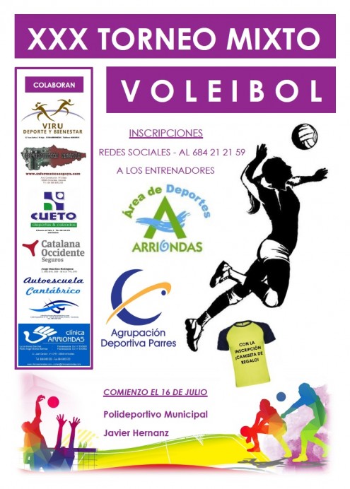 XXX TORNEO MIXTO DE VOLEIBOL - ARRIONDAS  - Concejo de Parres