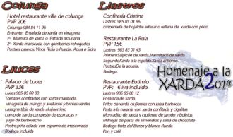 Homenaje a la Xarda 2014 - Concejo de Colunga